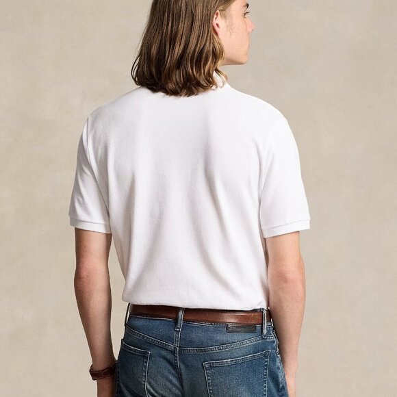 POLO Ralph Lauren Men's Beige Cotton Mesh/Piqué Knit Polo Shirt - Classic Fit XL - Picture 6 of 6